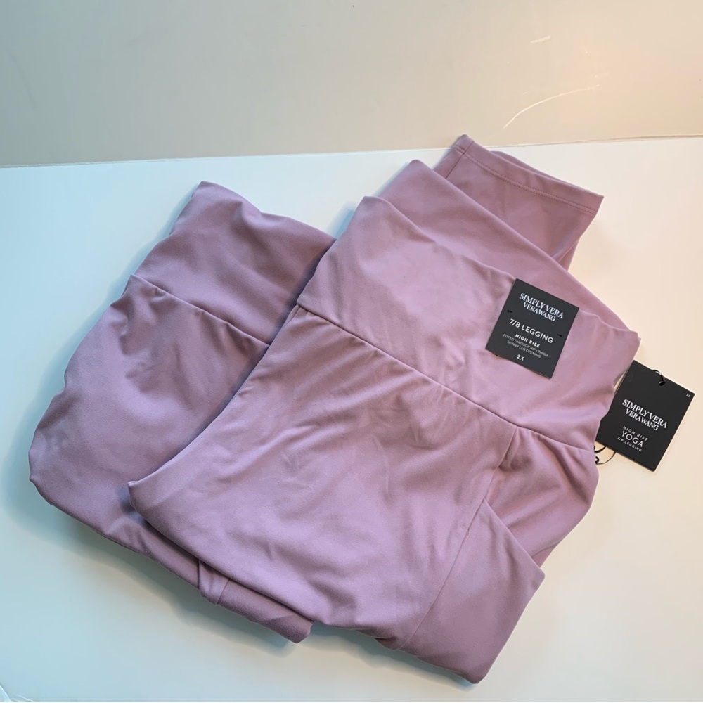 2 for One  (2prs) Simply Vera Wang yoga leggings pants sz 2x.